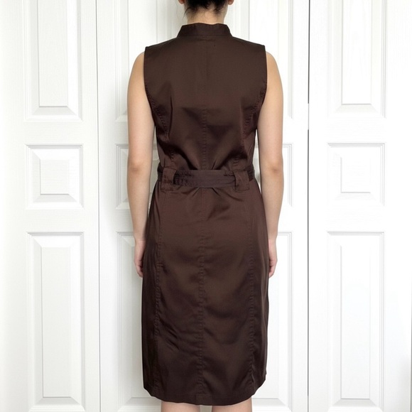 FYLO Chocolate Button-Down Midi Dress - Picture 2 of 7